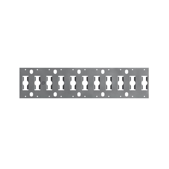 Rhiwa Quality combi anchor rail - hole Ø 25 mm - 3048 mm - recessed