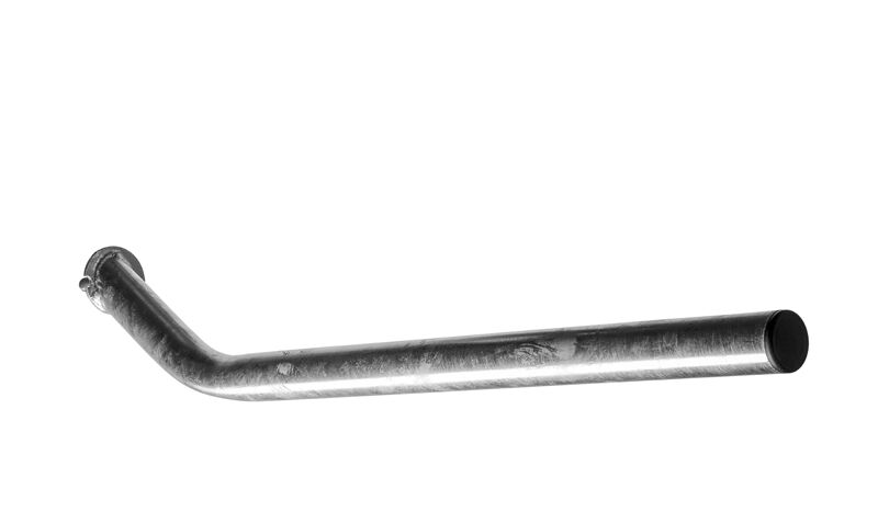 Parlok mounting tube  Ø 42 mm - 540 mm - curved - M16 bolt - zinc-plated