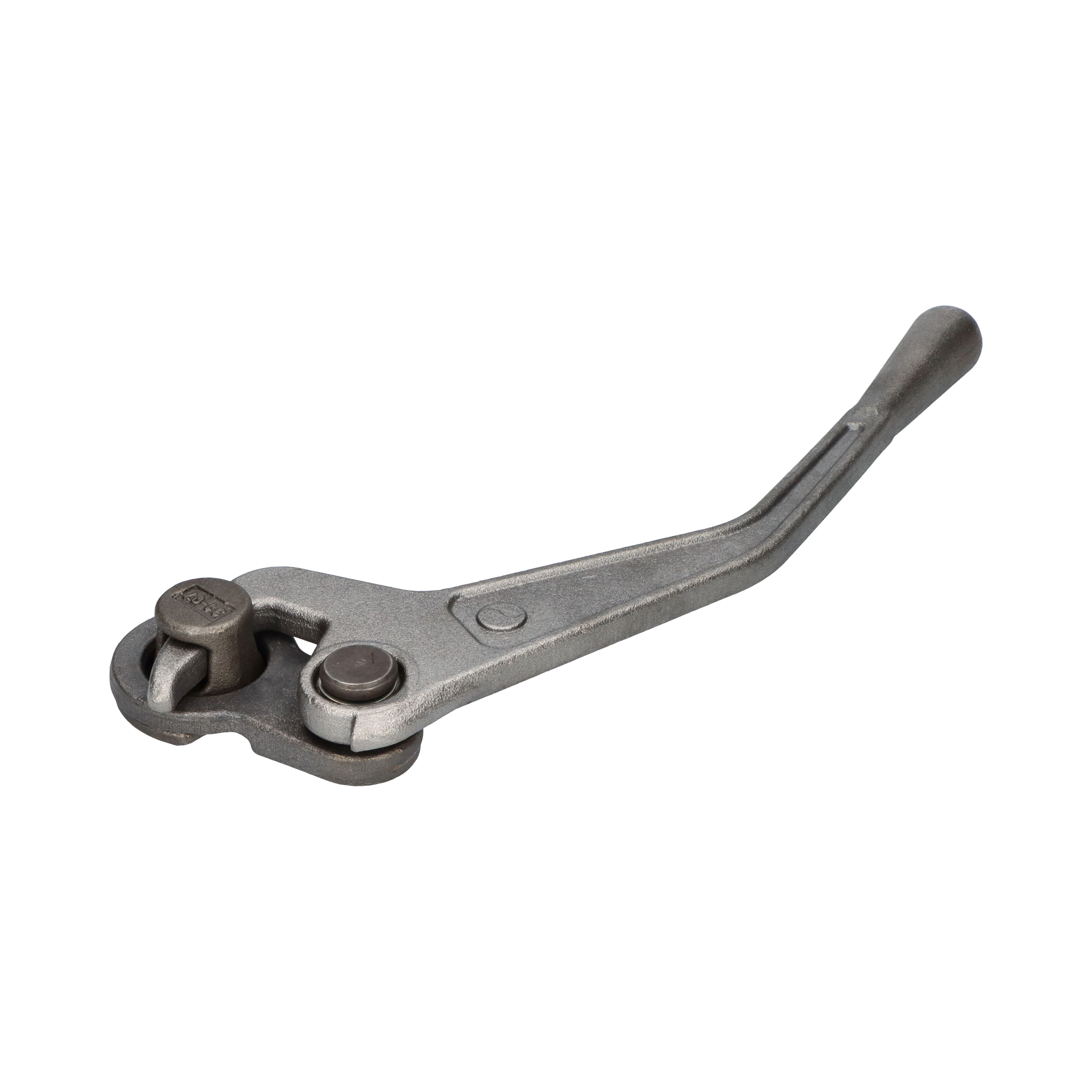 Pommier dropside locking gear - right - incl. keeper - heavy-duty model - plain steel