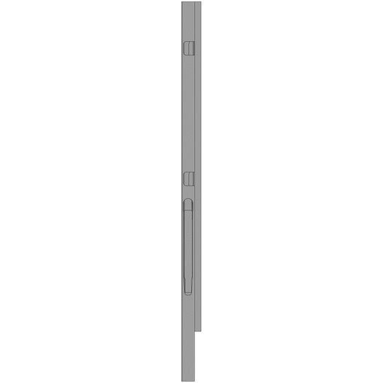 Kinnegrip K20 front pillar - 1000 mm - left - anodised aluminum