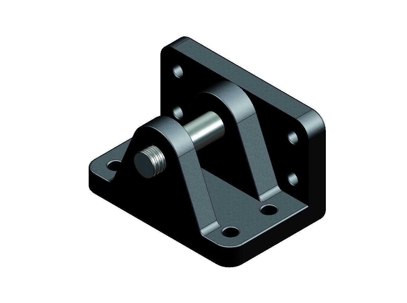 Pommier fixation à angle fixe - axe Ø 8 mm - plastique