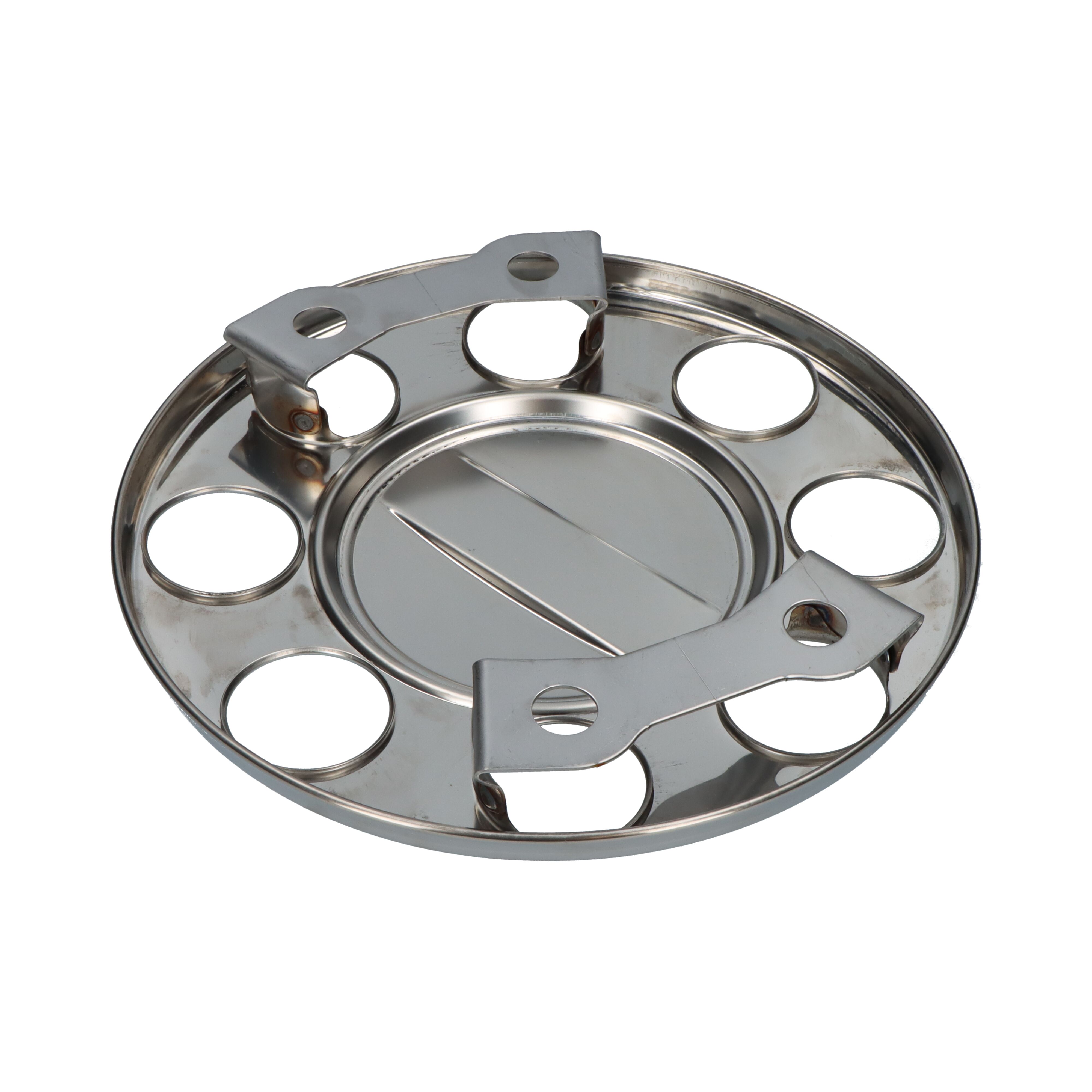 Rhiwa Quality wheel trim ring 8-hole - polished stainless steel