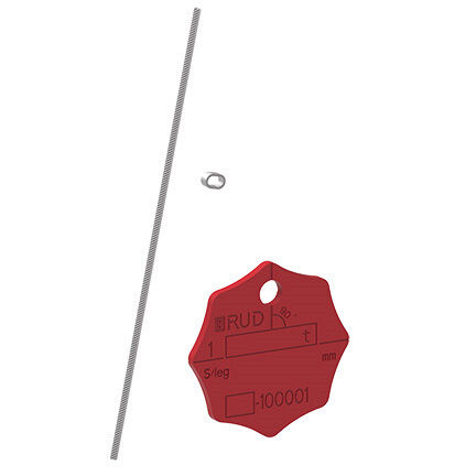 RUD KZA plaquette d'identification Grade 80 - pour chaînes de levage