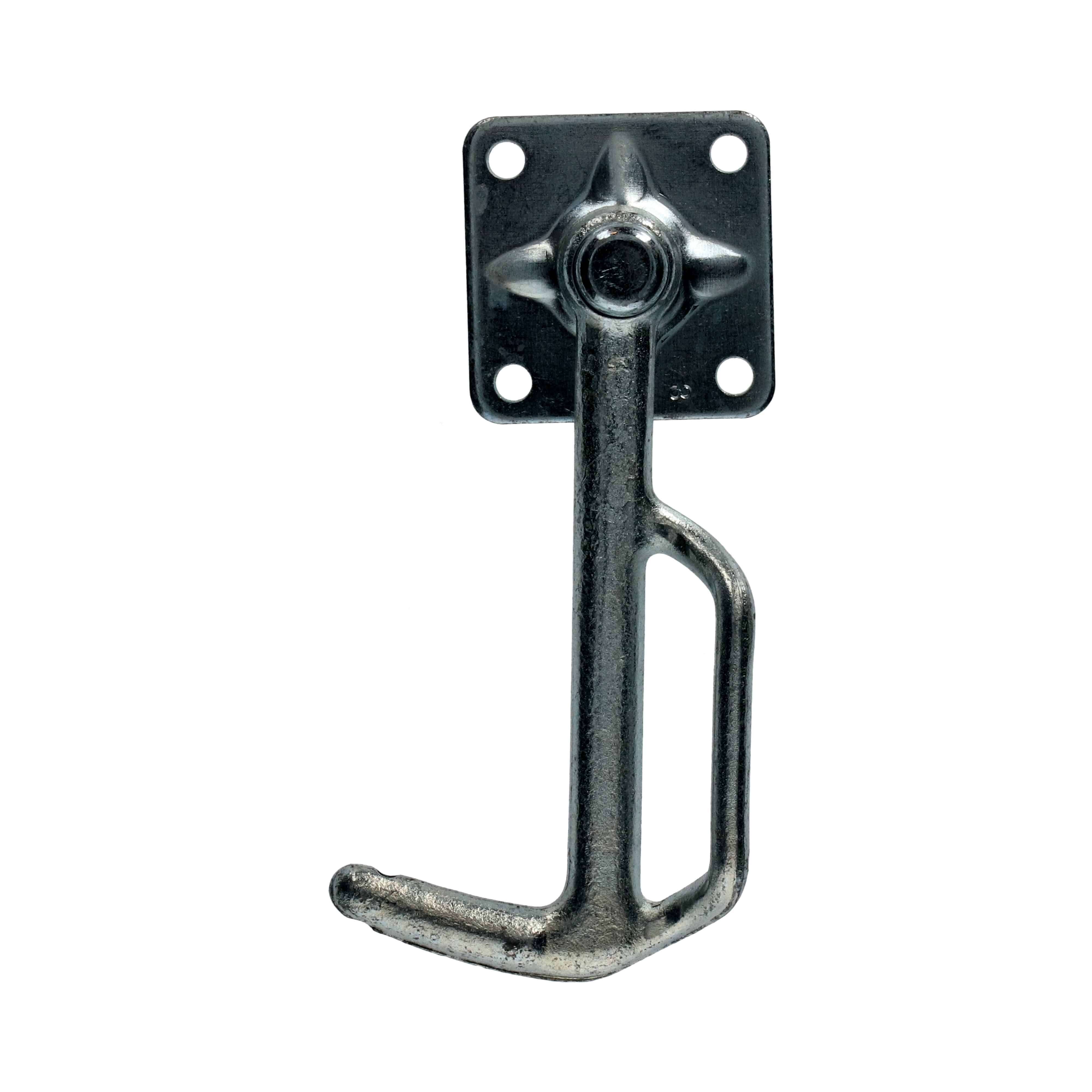 Rhiwa Quality hook no. 3 - right - with bracket - zinc-plated