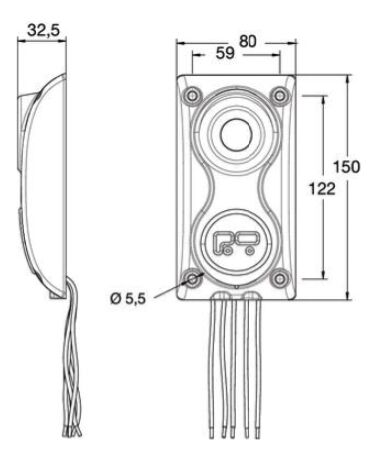Pommier motion sensor - with timer - 12-24V (commutable current 10A)