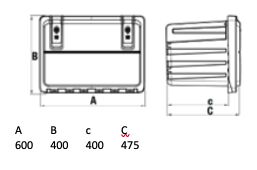 LAGO toolbox Mother Trucker - 600 x 400 x 400 mm (WxHxD) - plastic