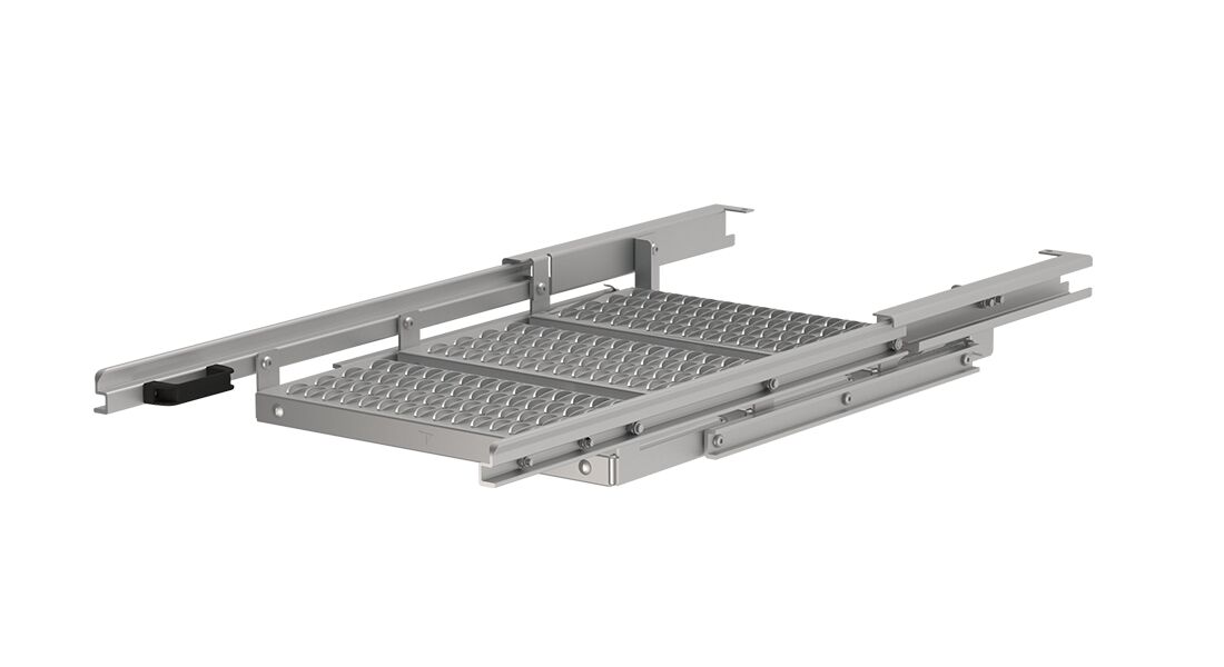 Takler trap uittrekbaar - 3 treden - 1324 x 644 mm (LxB) - aluminium