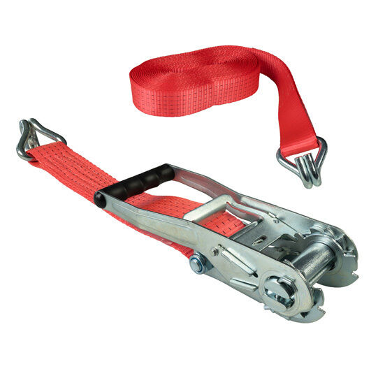 Rhiwa Quality sjorband 50 mm - met ratelsluiting en dubbele punthaak - 15000 mm
