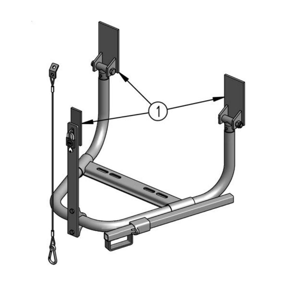 PWP reservewielhouder - voor band Ø 855-930 mm