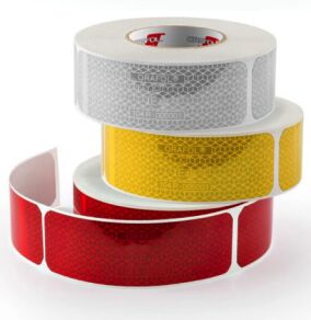 Rhiwa Quality contour marking reflective tape Oralite® - for tankers - white