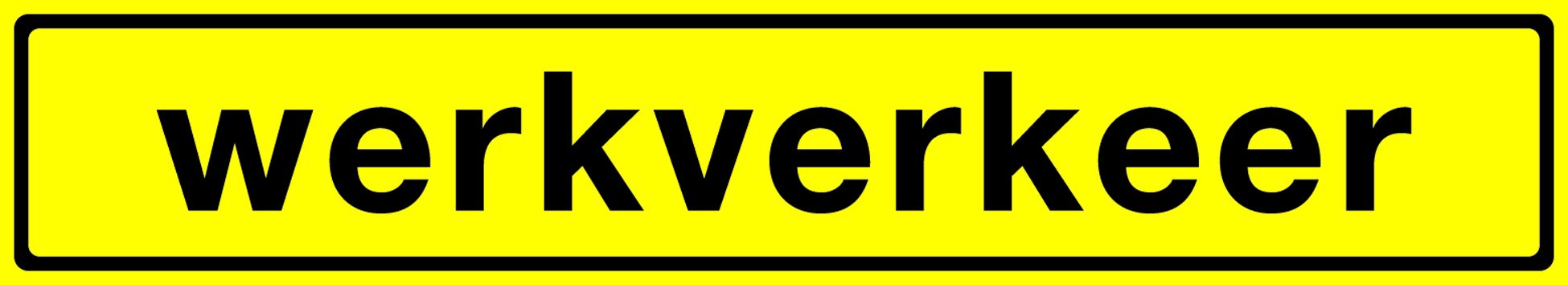 Rhiwa Quality autocollant de circulation routière - 600 x 200 mm