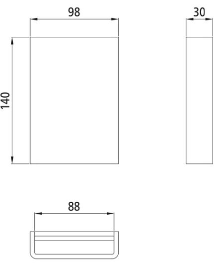 Rhiwa Quality pillar mounting - weld-on model - for pillar 1160353