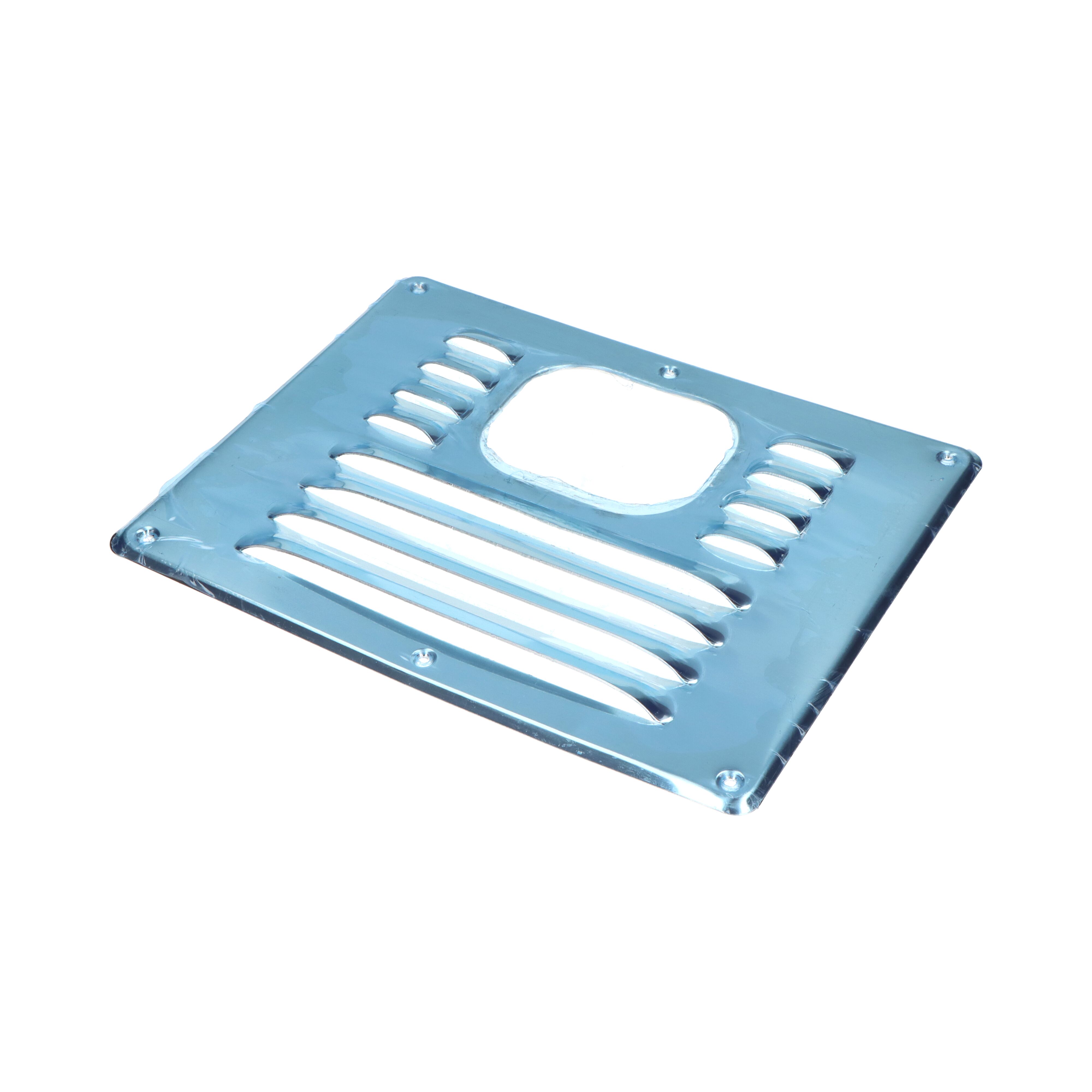 Rhiwa Quality ventilatierooster 265 x 205 mm - met hand doorgang - aluminium