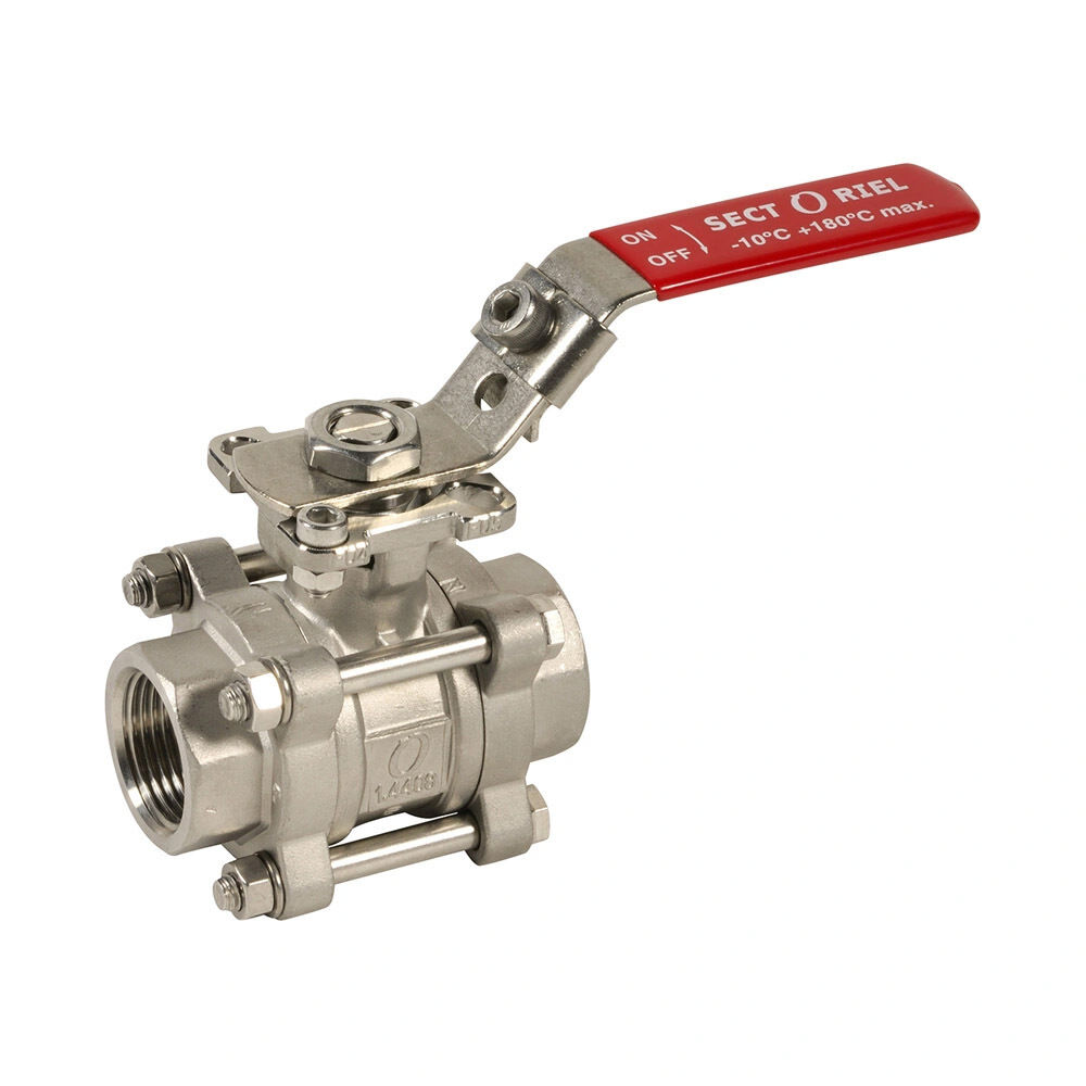 Sferaco robinet à boisseau sphérique en inox 749XS corps en 3 pièces 2" SW PN63 interface ISO vapeur