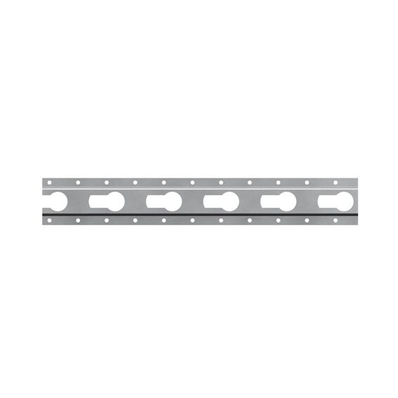 Rhiwa Quality anchor rail - key hole Ø 25 mm - 3000 mm - zinc plated - vERTical mounting
