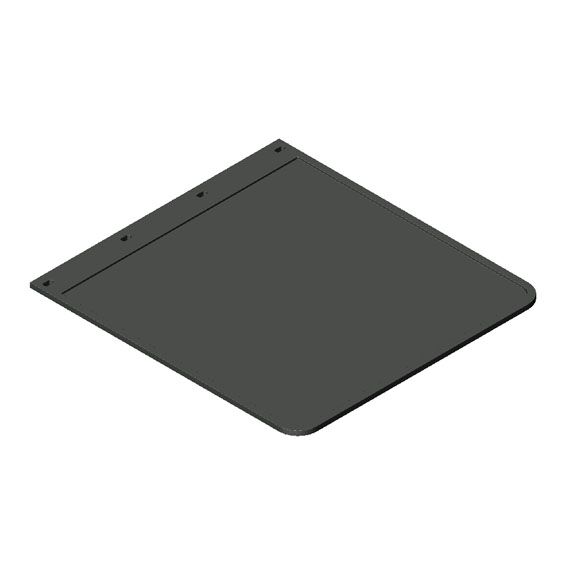 Rhiwa Quality bavette 400 x 400 mm - Caoutchouc