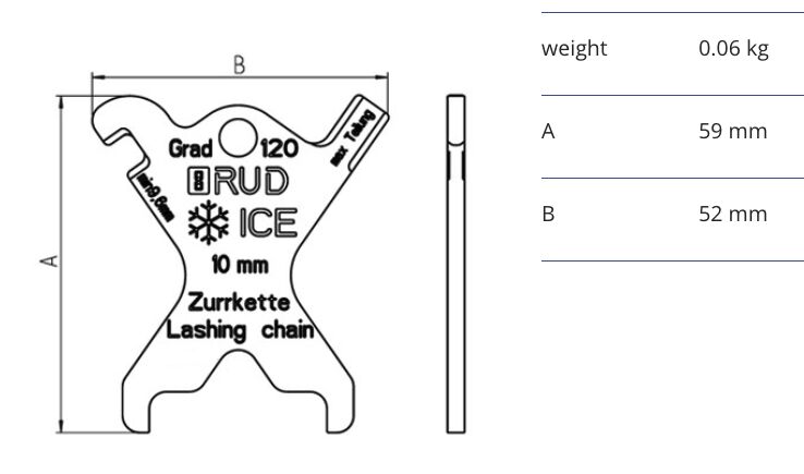 RUD ICE-Sjorketting testmeter IVSK-KPL-6