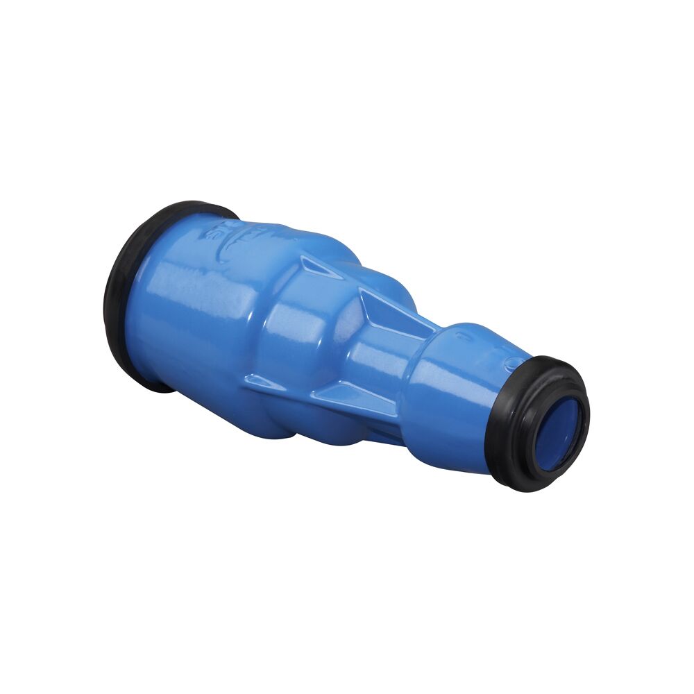 Hawle verloopfitting ISO 6310 90-75 mm PE/PE GY