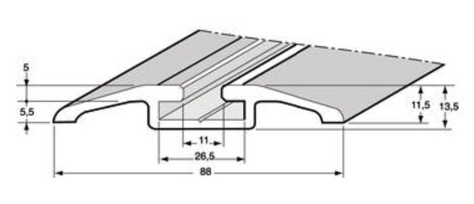 Pommier cadre de garde 88 mm - aluminium - 5 mètres