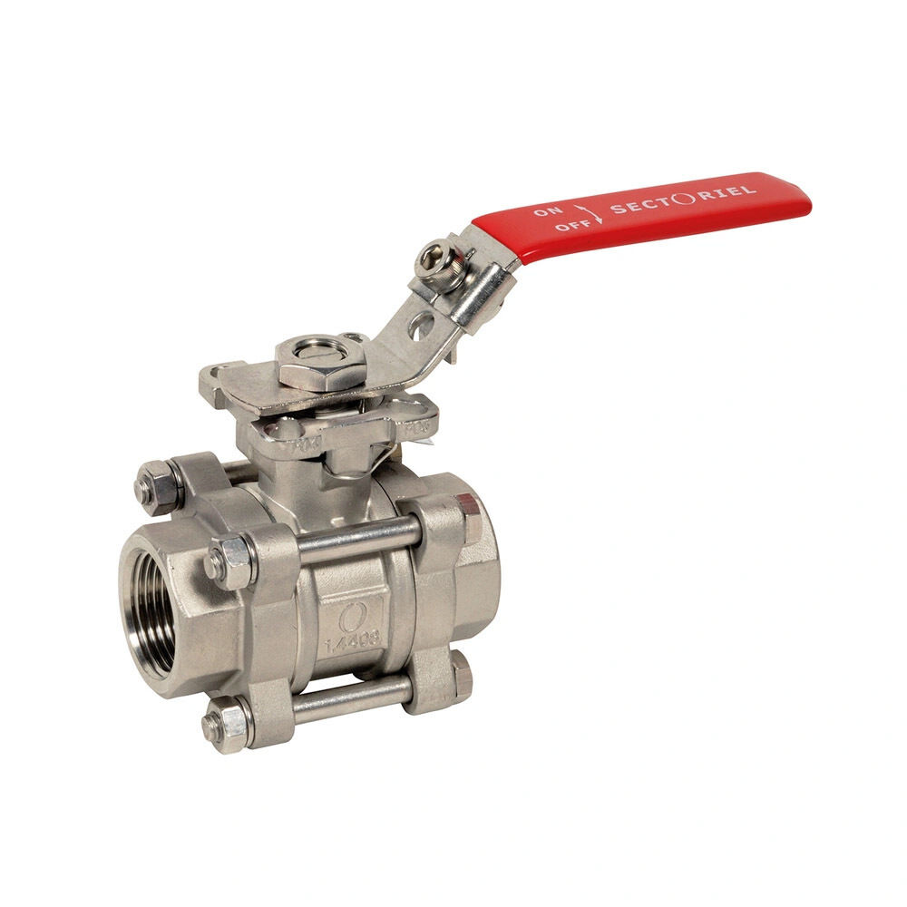 Sferaco ball valve stainless steel 745XS 3 piece body 1/2" BW PN63 ISO pad