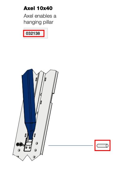 Kinnegrip K20 kerfstift Ø 10 mm - lengte 40 mm - voor K20 verlengstuk 