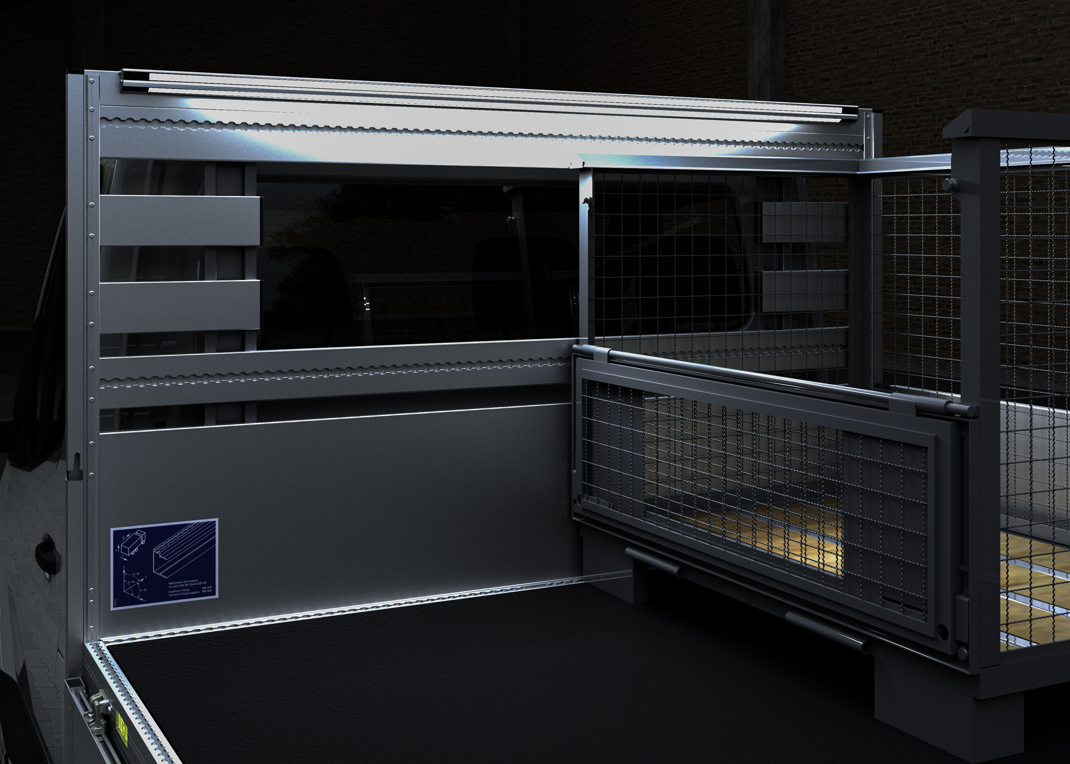 Rhiwa Quality lichtgewicht laadbak ASPLe voor KIA PV5 chassis