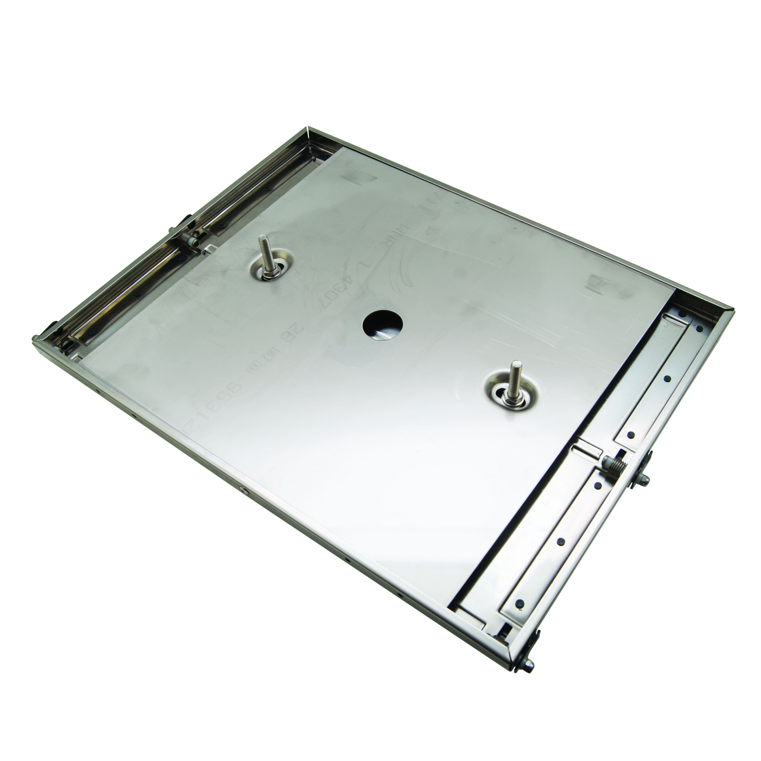 Rhiwa Quality panneau ADR - pour chiffres interchangeables - avec plaque de montage - Acier inoxydable