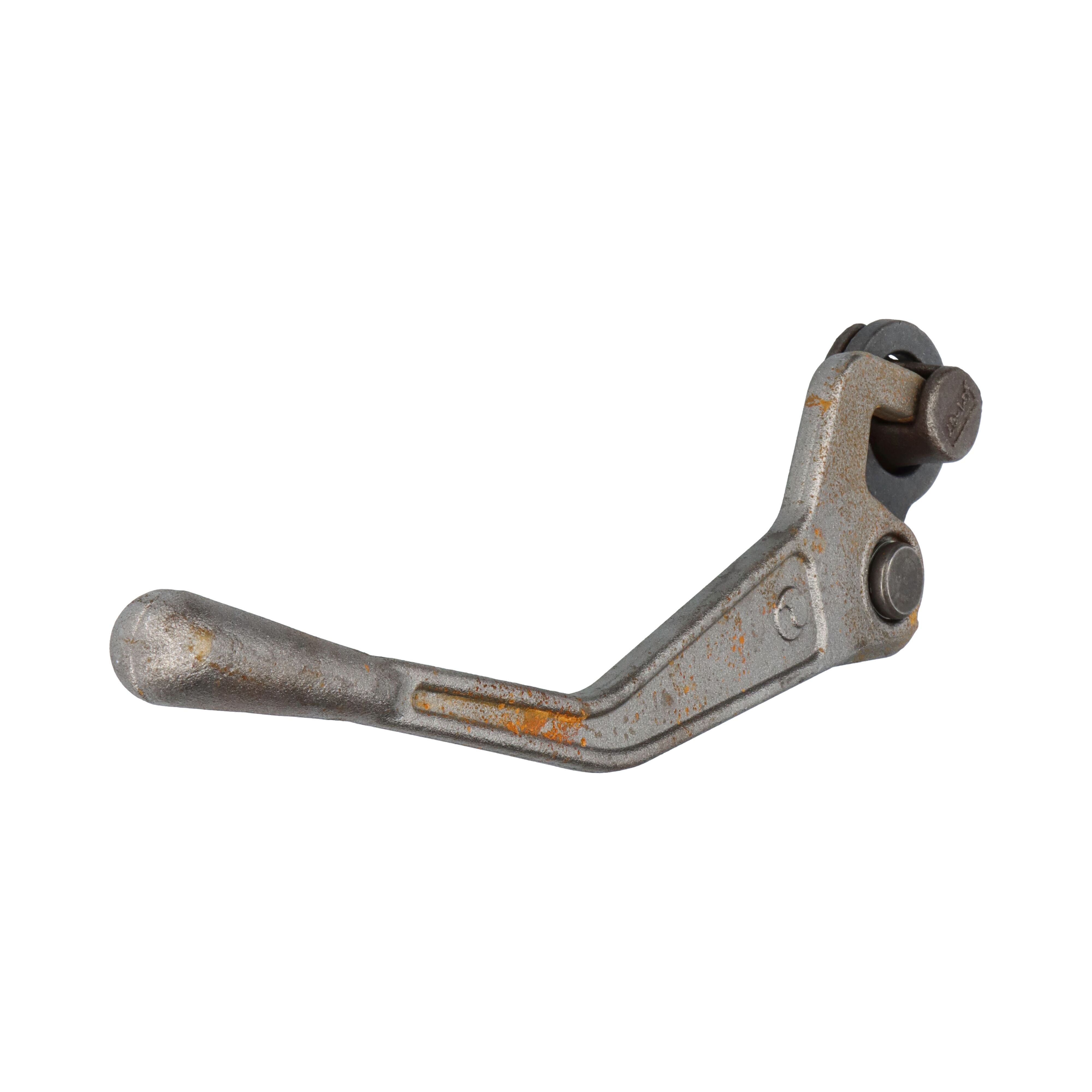 Pommier dropside locking gear - left - incl. keeper - heavy-duty model - plain steel