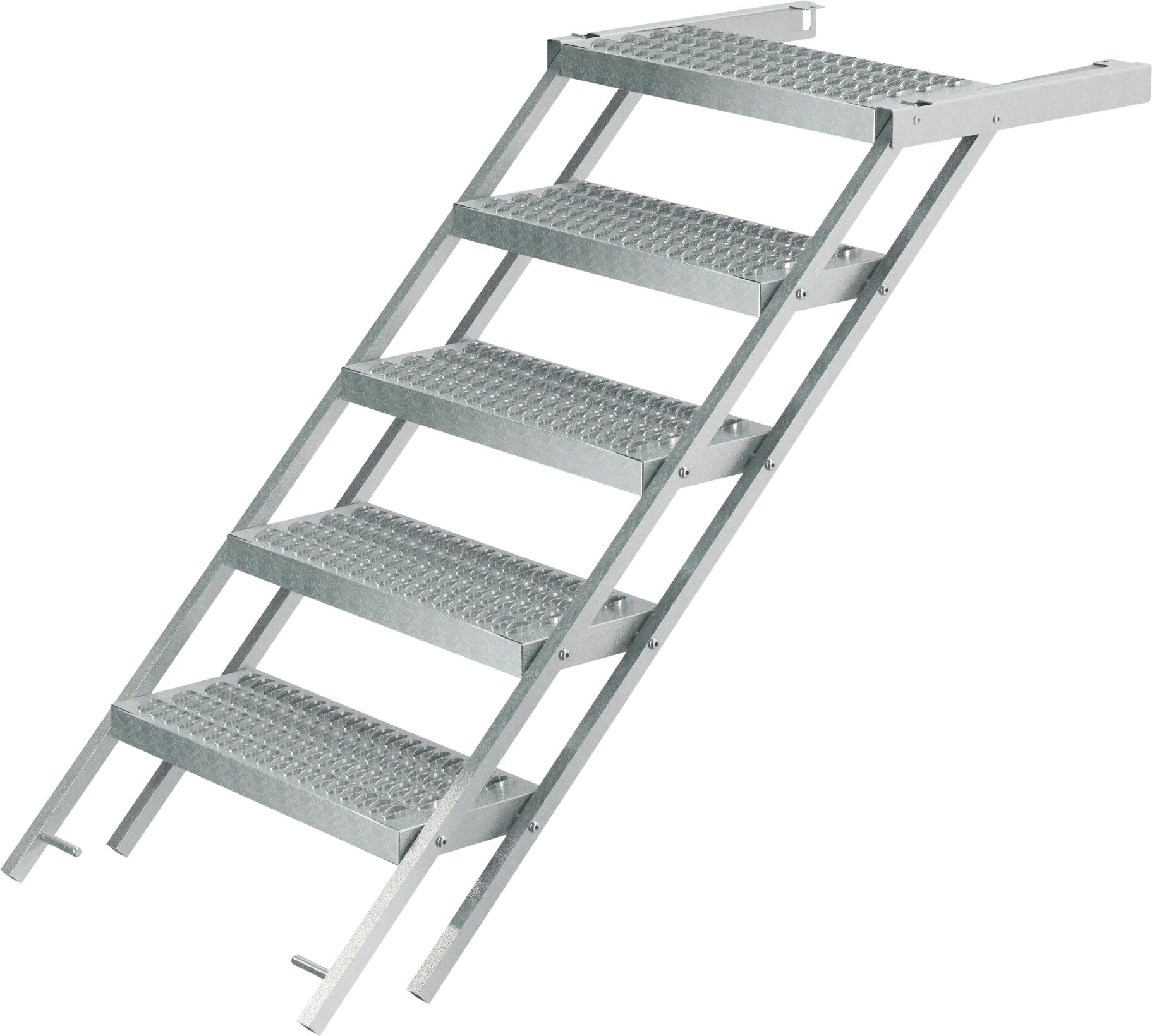 Takler trap uittrekbaar - 5 treden "graepel" - 1877 x 625 mm (LxB) 