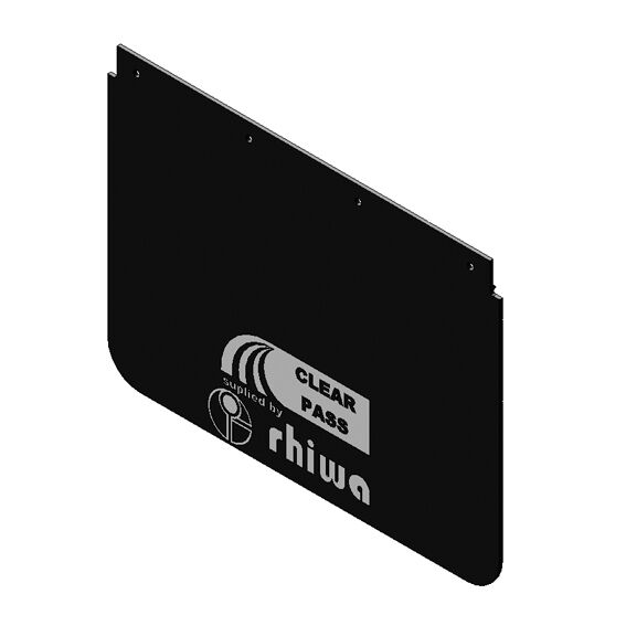 Rhiwa Quality clear pass anti-spray spatlap - 610 x 450 mm - voor spatbak 1410305