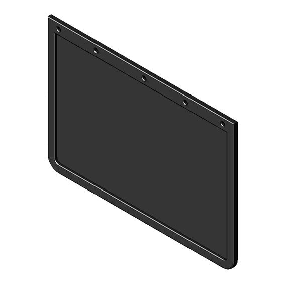 Rhiwa Quality spatlap 550 x 350 mm - rubber
