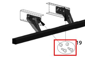 Pommier nuts/bolts set - for bumper 2909410/11/12/13 - R58-02