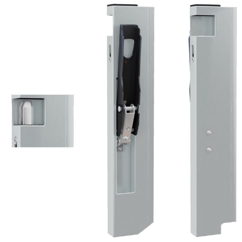 Pommier side board closure - left - lenght 410 mm - aluminum profile
