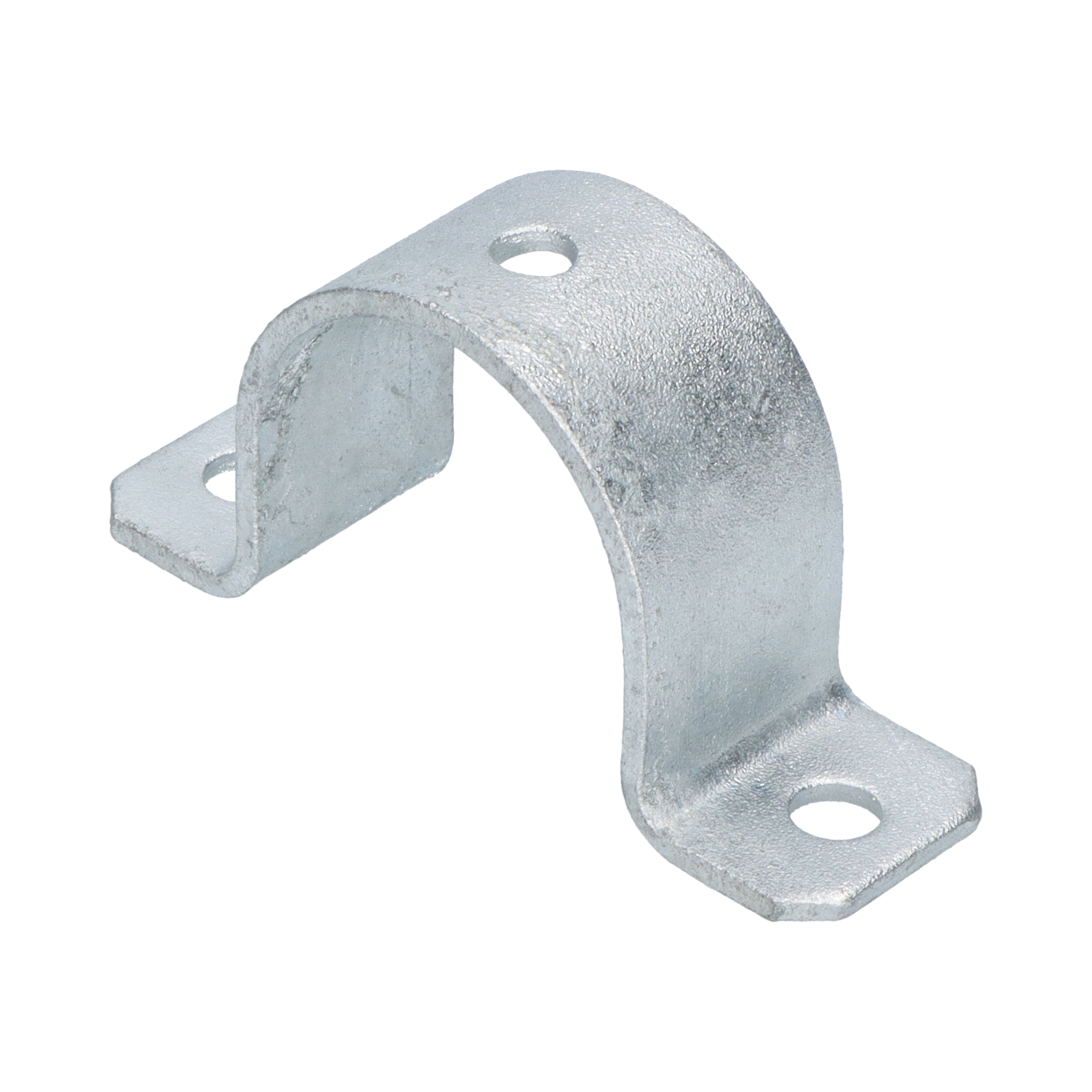 Pommier mounting clamp - for side protection support - galvanised