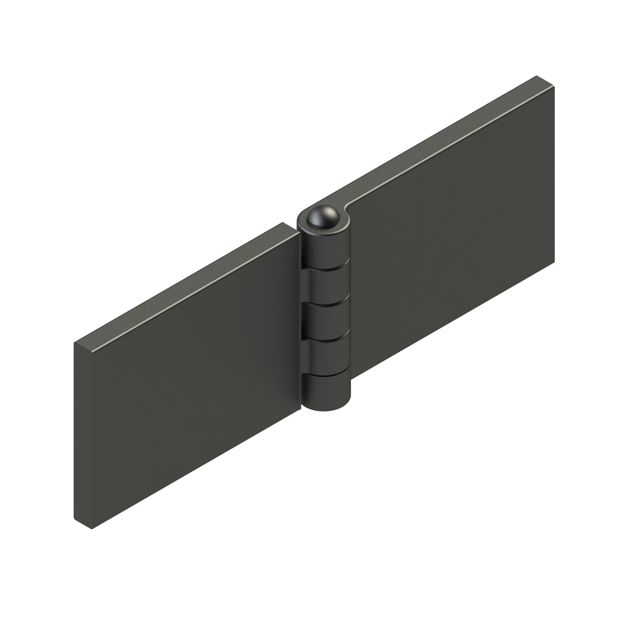 Rhiwa Quality portierscharnier 40 x 60 x 5 mm (BxLxD) - pen Ø 6 mm - blank staal