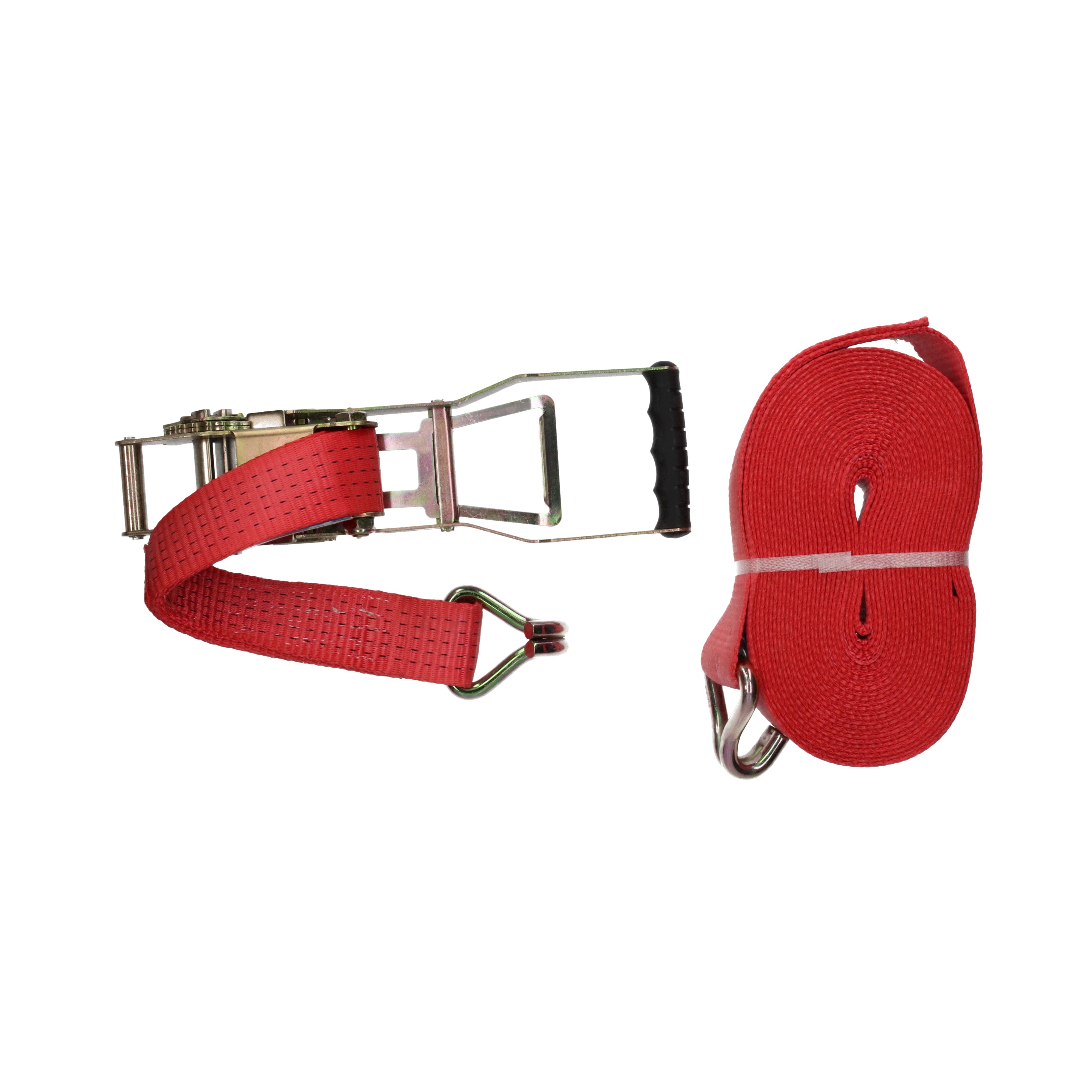 Rhiwa Quality sjorband 50 mm - met ratelsluiting en dubbele punthaak - 12000 mm