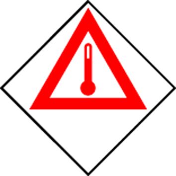 Rhiwa Quality autocollant de danger - thermomètre
