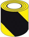 Rhiwa Quality yellow/black foil - pointing right - 50 meter