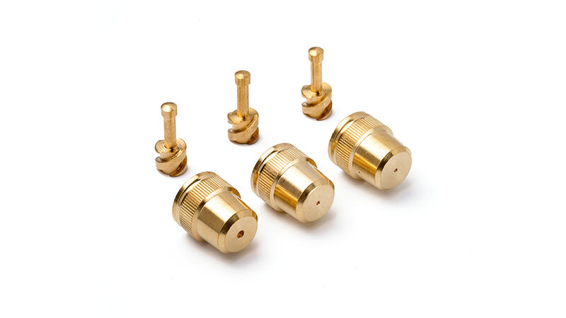 GLORIA holle kegel nozzle set - met wervel - messing