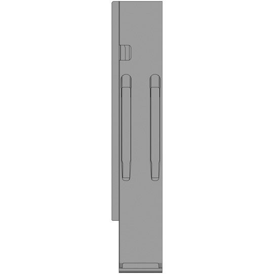 Kinnegrip k20 montant arrière - 600 mm - gauche - microZINQ® 5