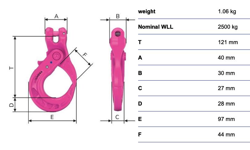 RUD VIP-Self locking hook VAGH(S)-8