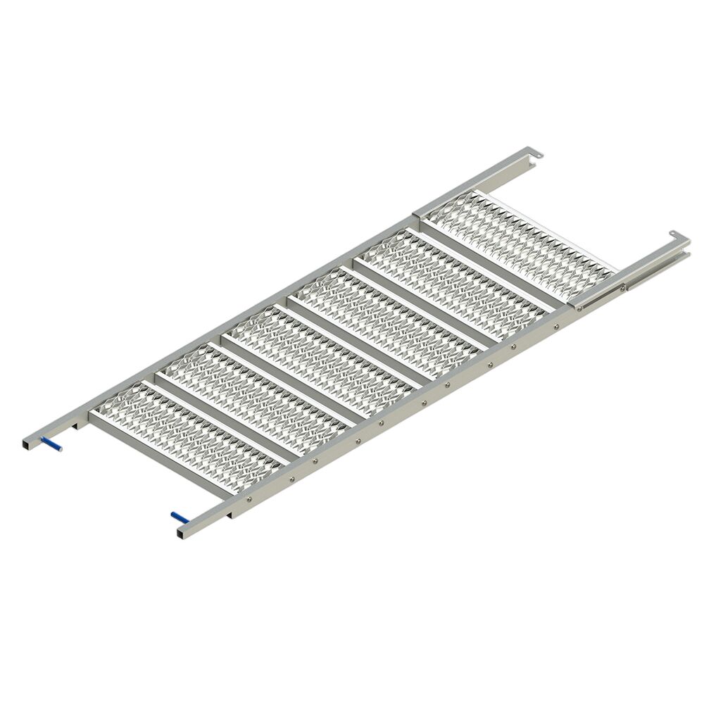 PWP pull out ladder - 6 steps - 2185 x 705 mm (LxW) - HDG