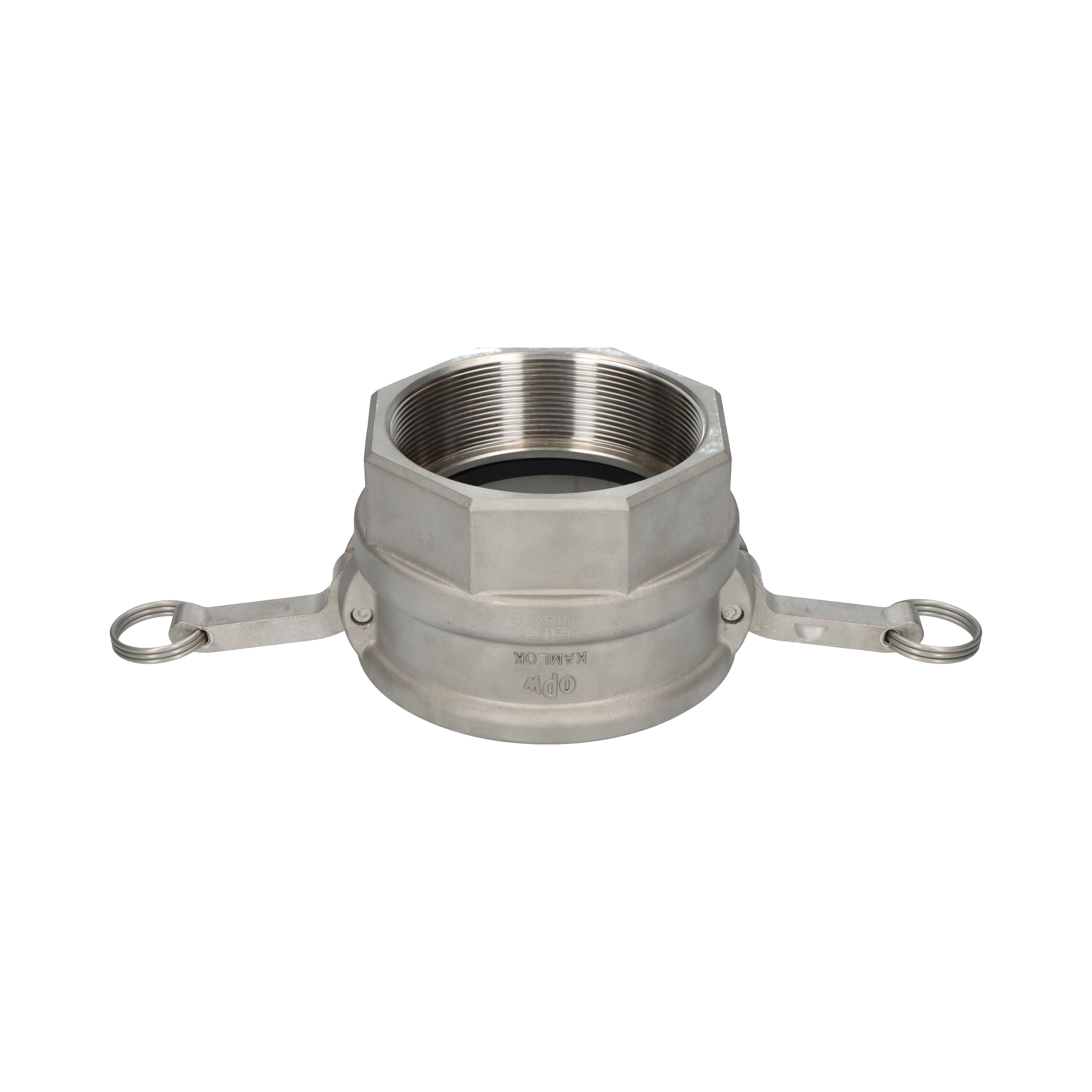 OPW koppeling Kamlok coupler D 4" BSPP binnendraad RVS
