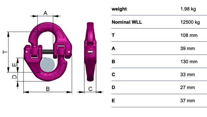 RUD ICE-Chain coupling IVS-16