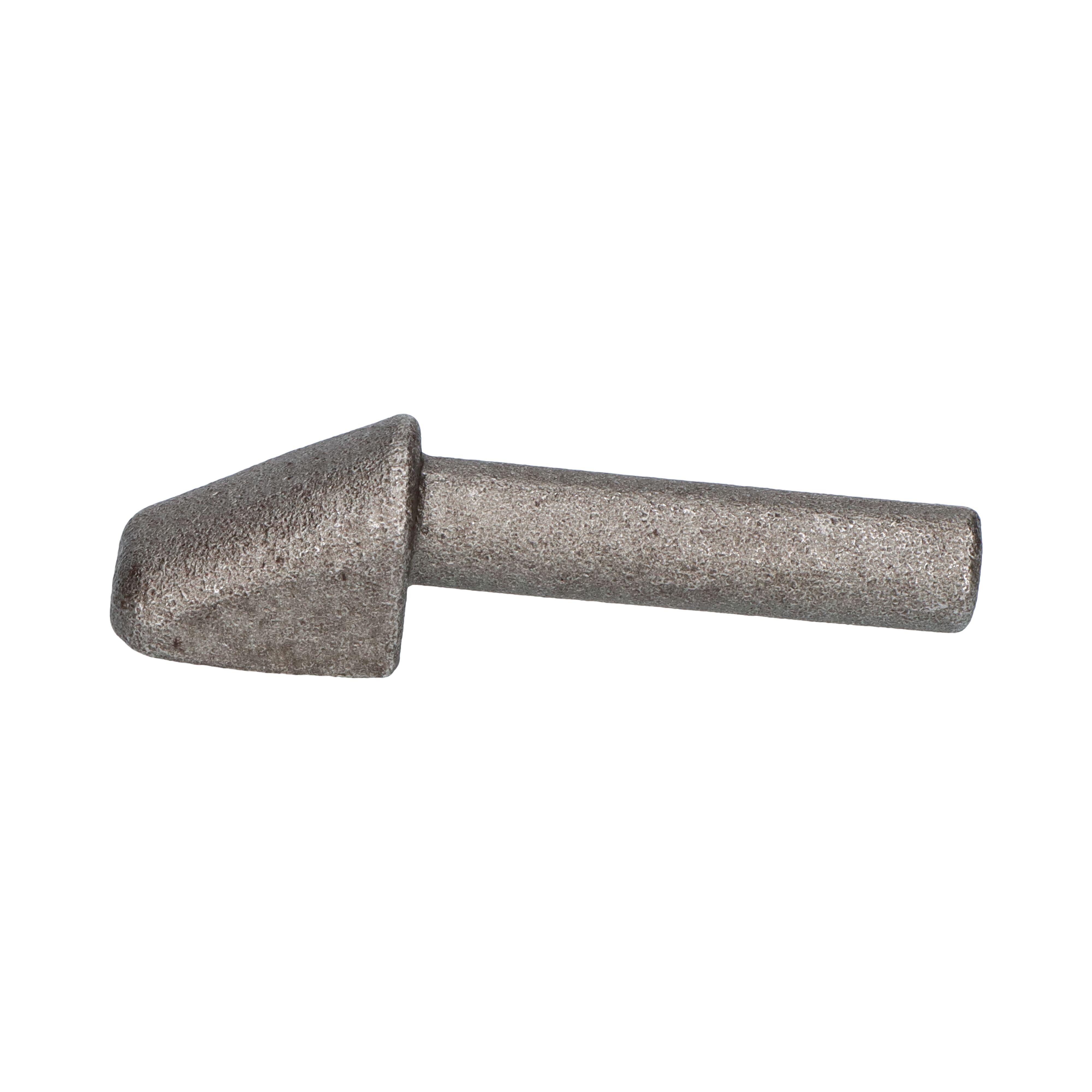Rhiwa Quality weld-on gudgeon - pin 65 mm long and Ø 16 mm - steel