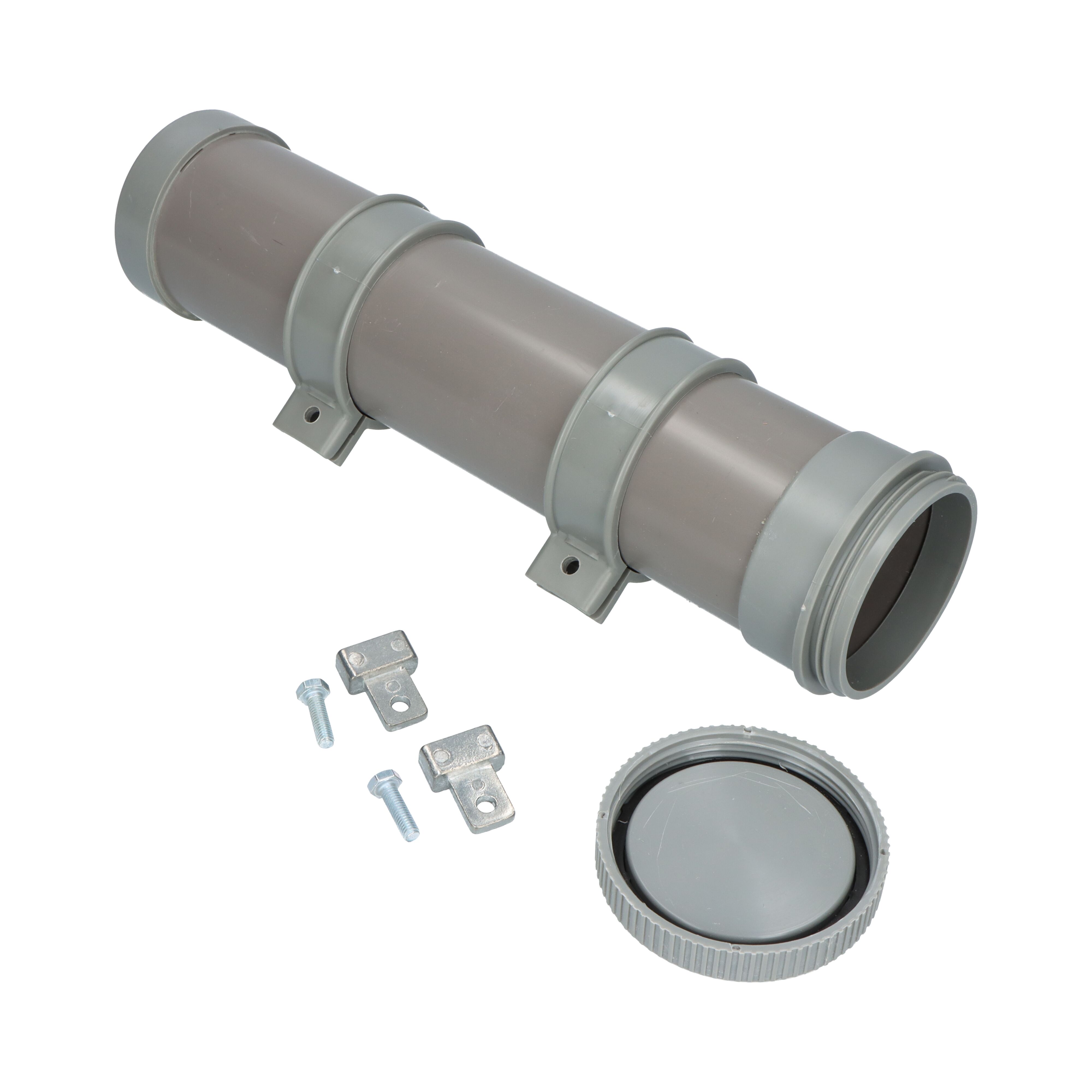 Rhiwa Quality document tube Ø 75 mm - length 350 mm - grey plastic