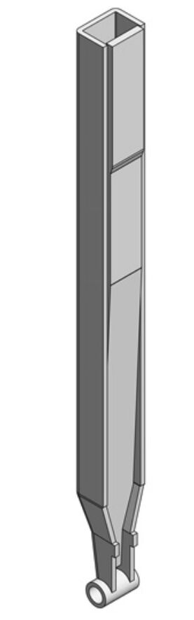 Kinnegrip K20 kinnetop verlengstuk zonder top profiel - voor 500 en 600 mm rong - staal