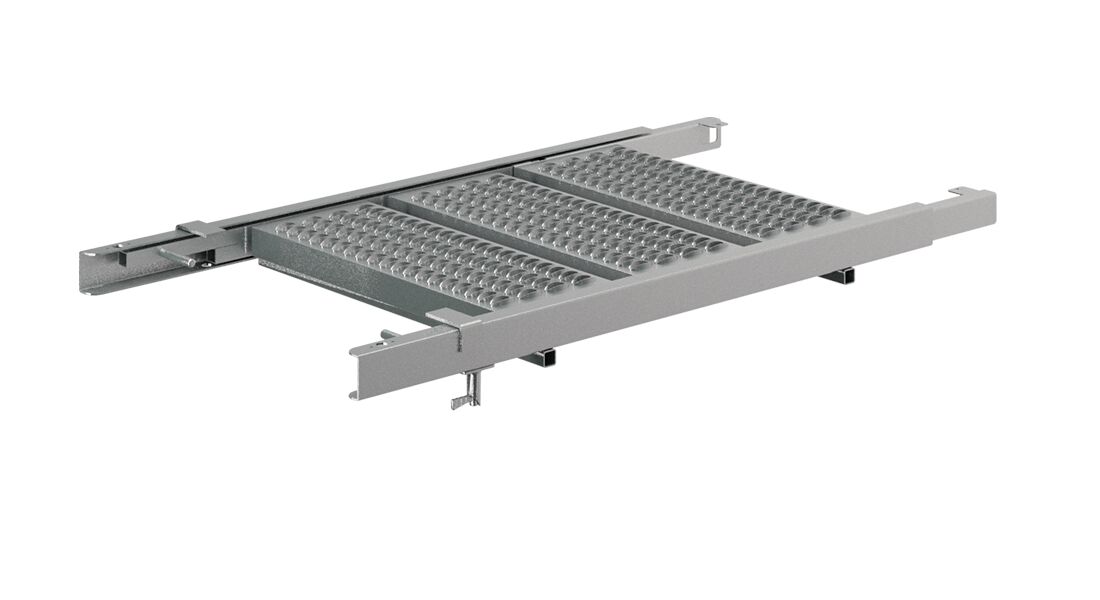 Takler trap uittrekbaar - 3 treden - 1307 x 706 mm (LxB) - volbad verzinkt