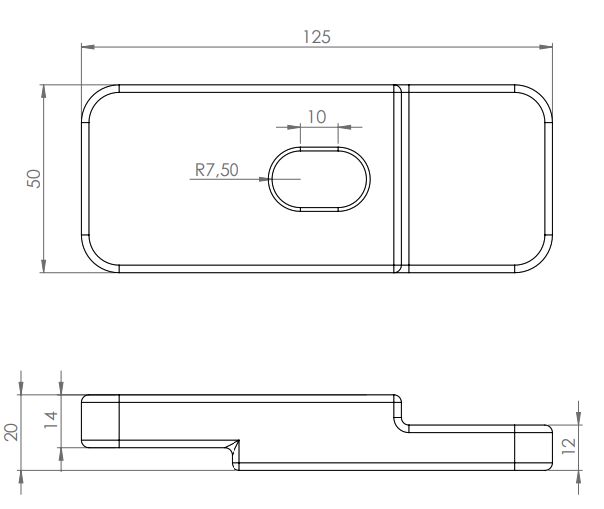 Rhiwa Quality chassis clamp 7/8-10/12 mm - zinc-plated
