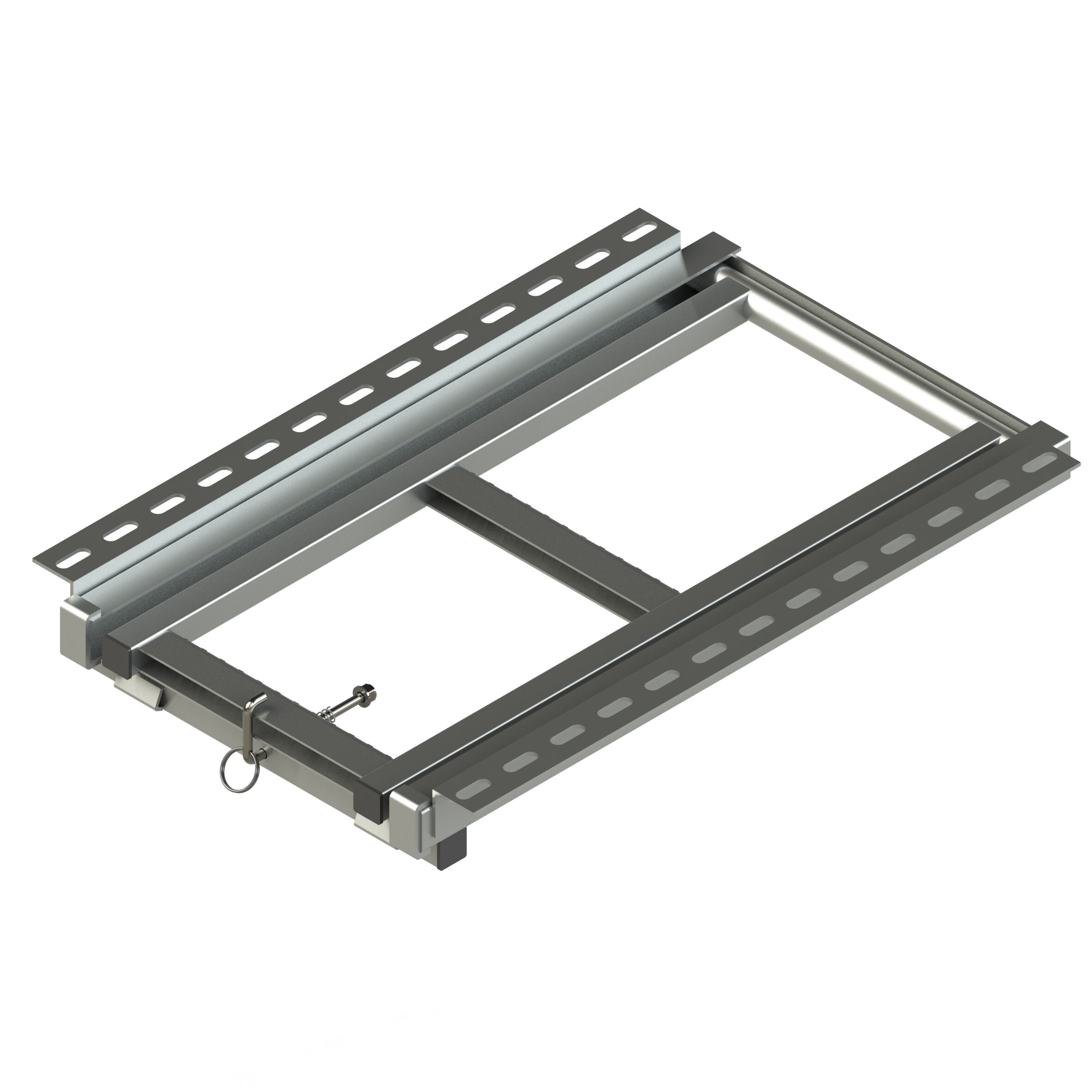 Pommier pull out ladder - 2 steps - 635 x 430 mm (LxW) - zinc-plated